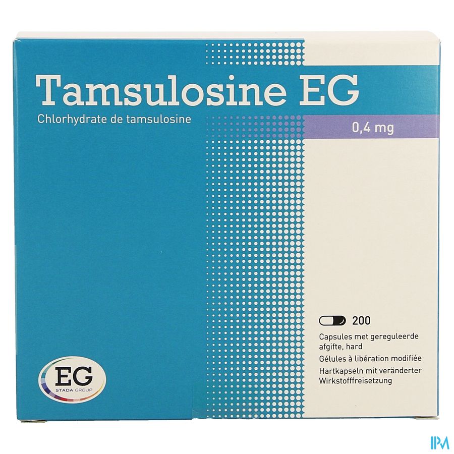 Tamsulosine EG Caps Gereguleerde Afgifte 200X0,4Mg 1