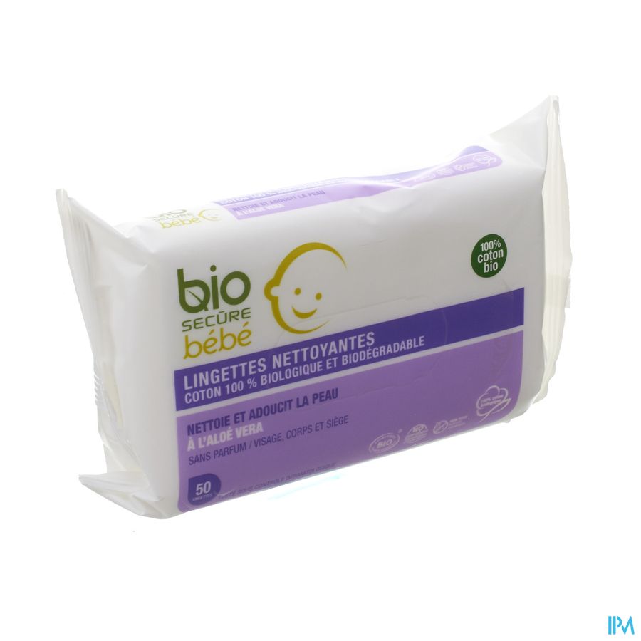 Bio Secure Bb Doekjes Biodegradabel Aloe Vera 50 Bio Secure Bb Doekjes Biodegradabel Aloe Vera 50