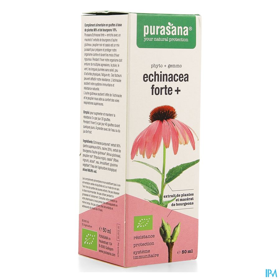 Purasana Vegan Echinacea Forte+ 50ml Purasana Vegan Echinacea Forte+ 50ml