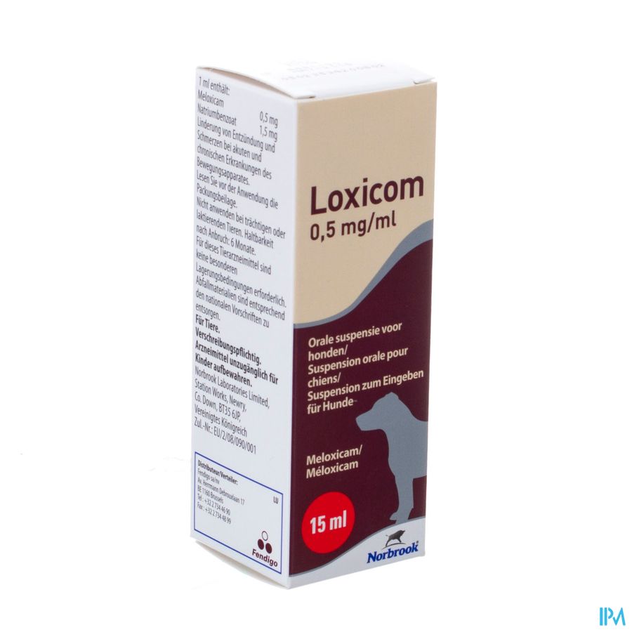 Loxicom 0,5mg/ml Orale Suspensie Hond 15ml