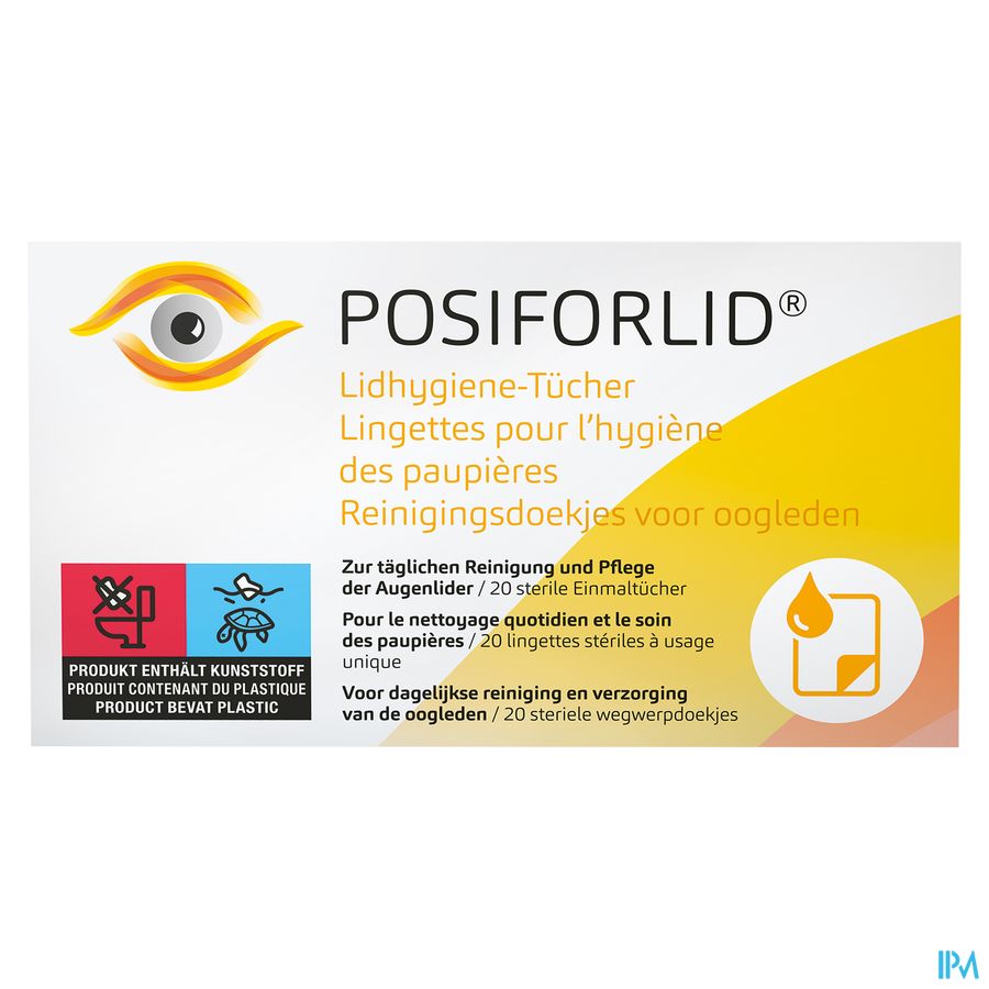 Posiforlid Reinigingsdoekje Oogleden            20 1