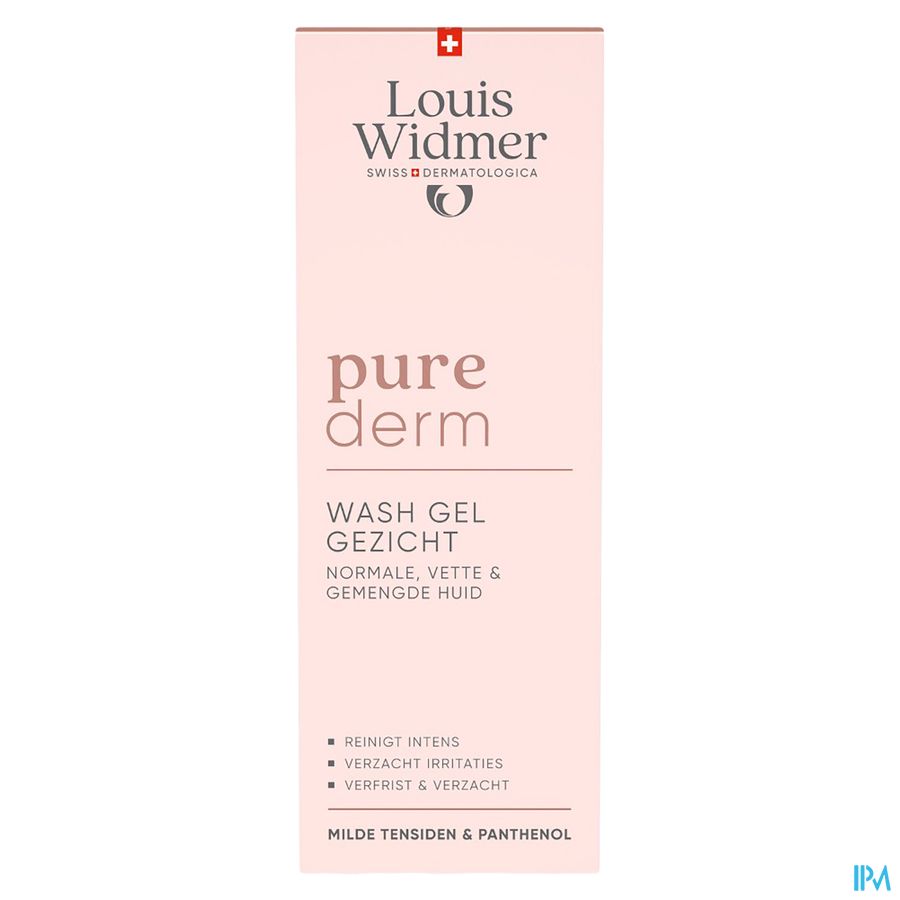 Widmer Purederm Wash Gel Gezicht 125ml