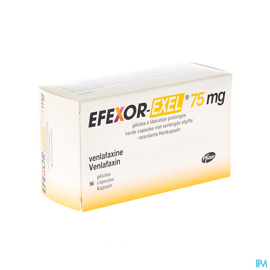 Efexor Exel 75mg Caps Liberation Prolonge 56 Efexor Exel 75mg Caps Liberation Prolonge 56
