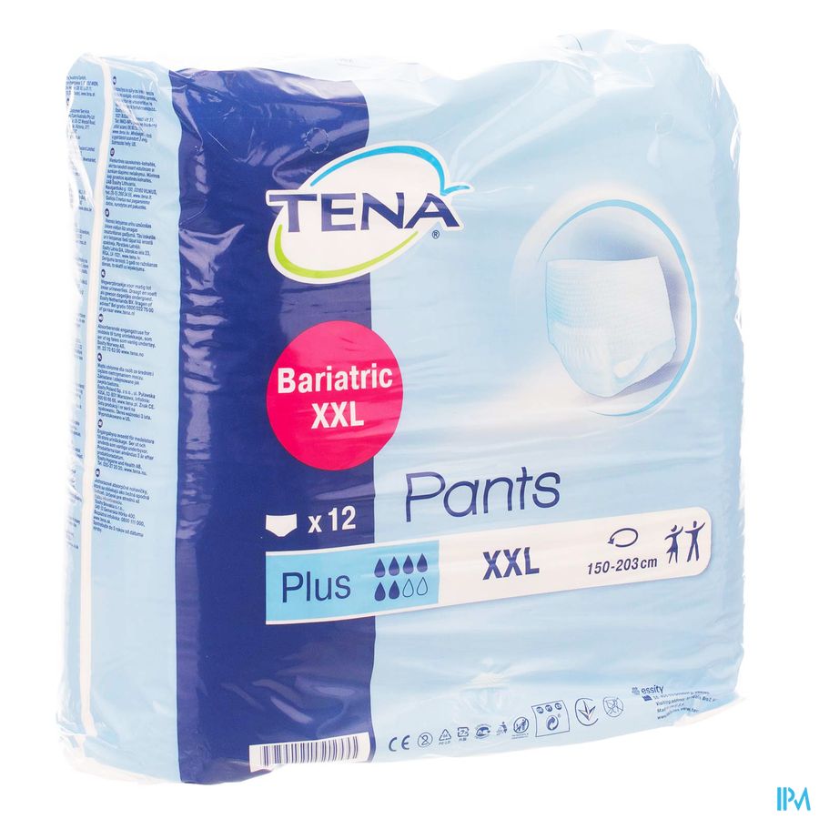 Tena Pants Bariatric Plus Xxl 12 1