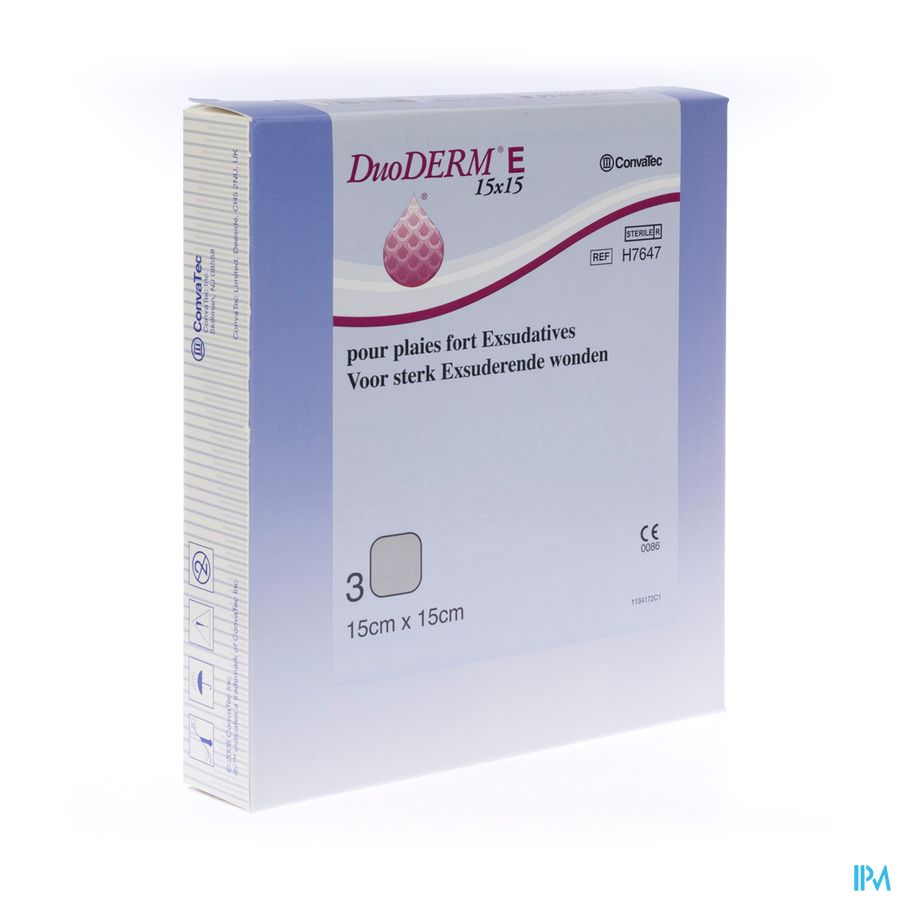 Duoderm E Hydroact 3 15x15cm H 7647 Duoderm E Hydroact 3 15x15cm H 7647