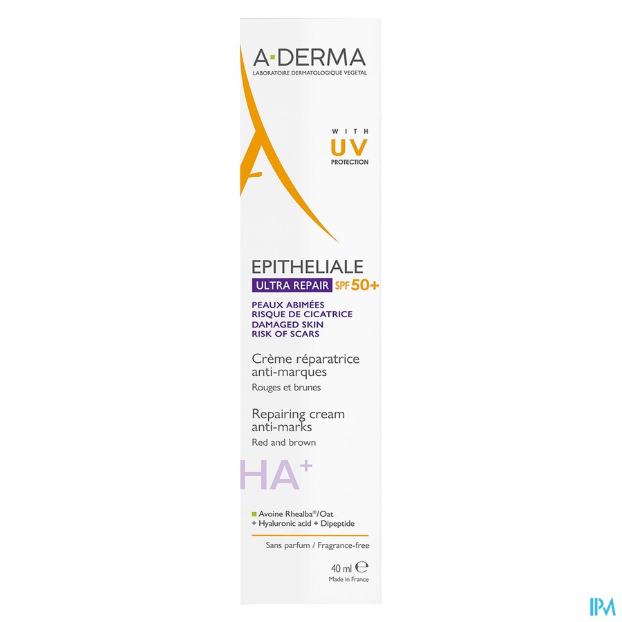 Aderma Epitheliale Creme Spf50+ A/vlekken 40ml