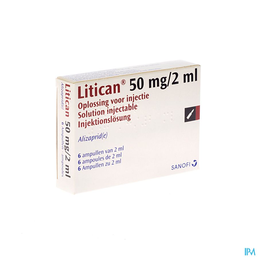 Litican Amp Inj 6 X 50mg/2ml