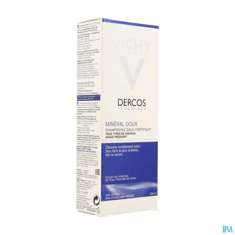 Vichy Dercos Mineral Doux Sh 200ml 2