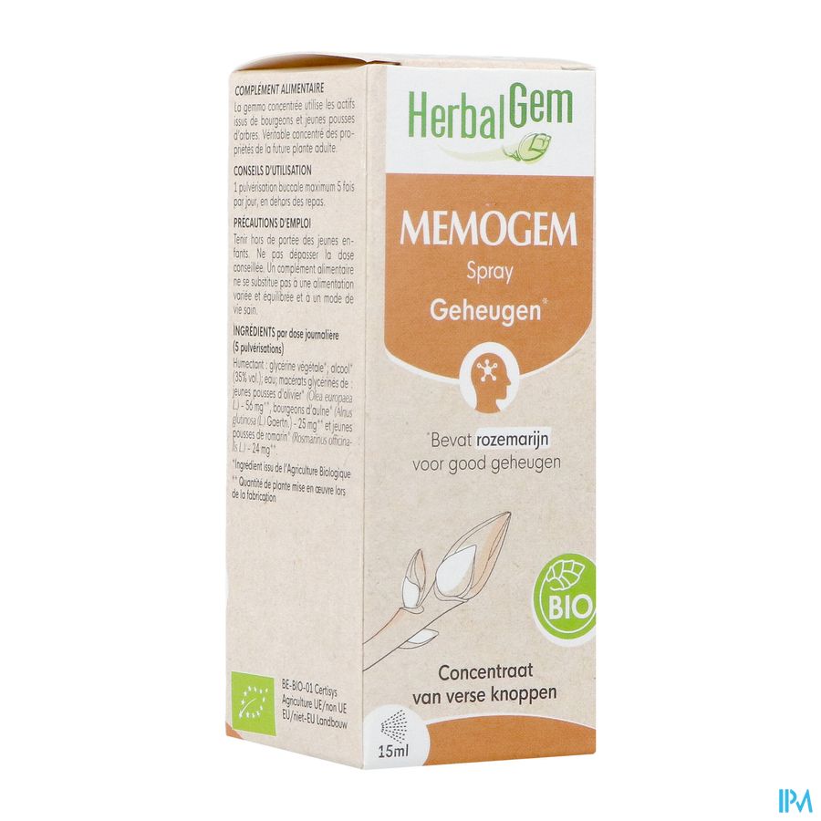 Herbalgem Memogem Spray Bio 15ml Herbalgem Memogem Spray Bio 15ml
