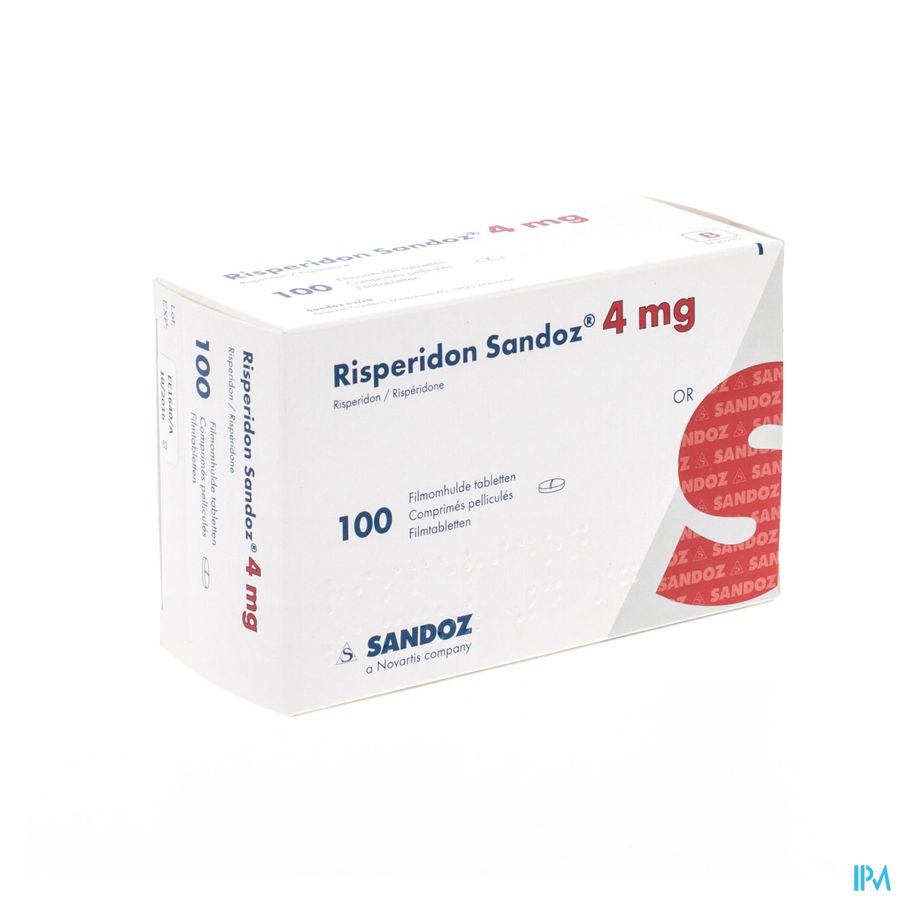 Risperidon Sandoz Comp Pell 100 X 4mg Risperidon Sandoz Comp Pell 100 X 4mg