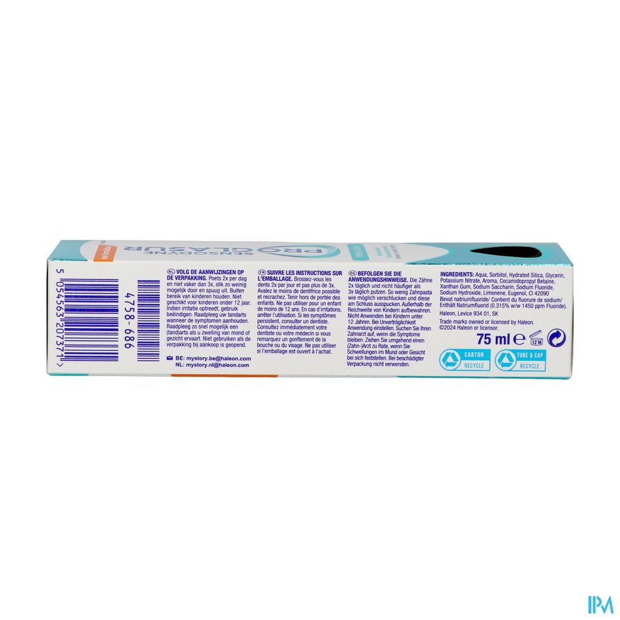 Sensodyne Proglasur Fresh & Clean Tube 75ml 1