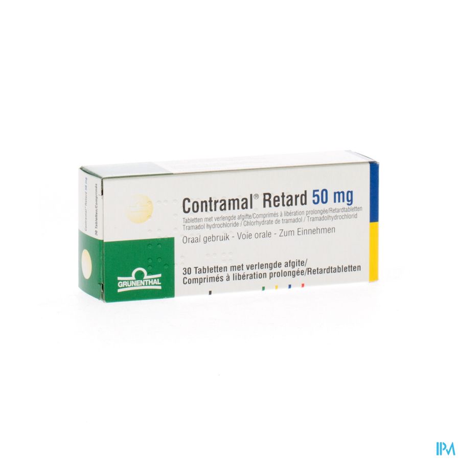 Contramal Retard 50mg Comp 30