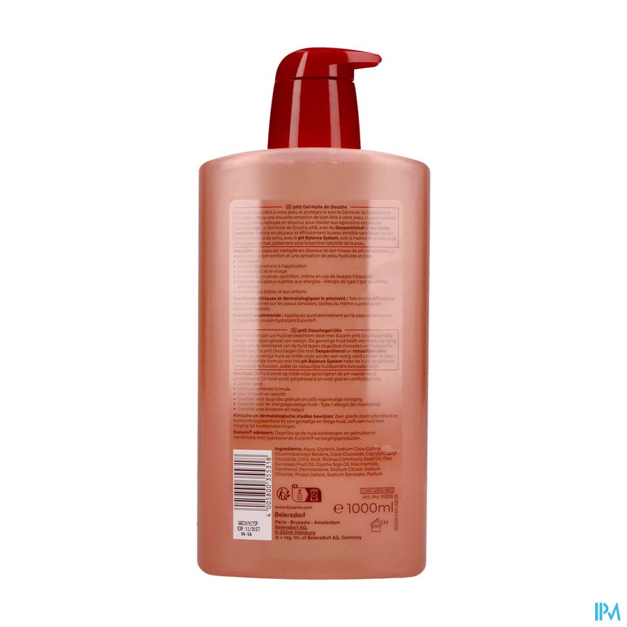Eucerin Ph5 Gel Huile Douche 1l