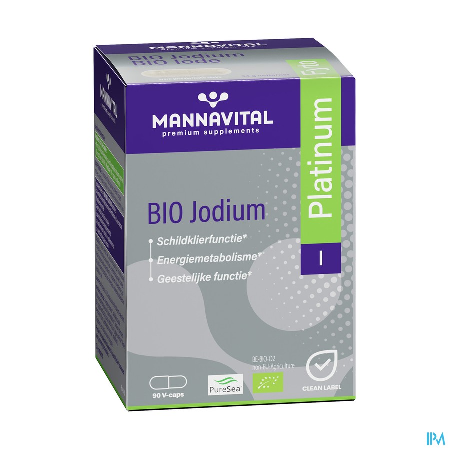 Mannavital Jodium Platinum Bio V-caps 90