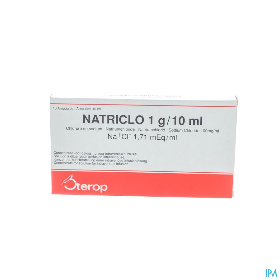 Natriclo Amp Inj 10 X 1g/10ml Natriclo Amp Inj 10 X 1g/10ml