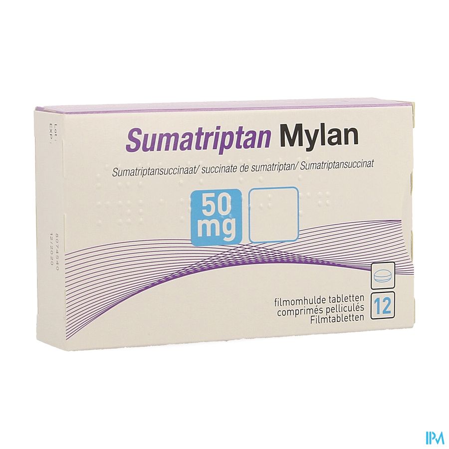 Sumatriptan Viatris 50mg Comp 12 Sumatriptan Viatris 50mg Comp 12
