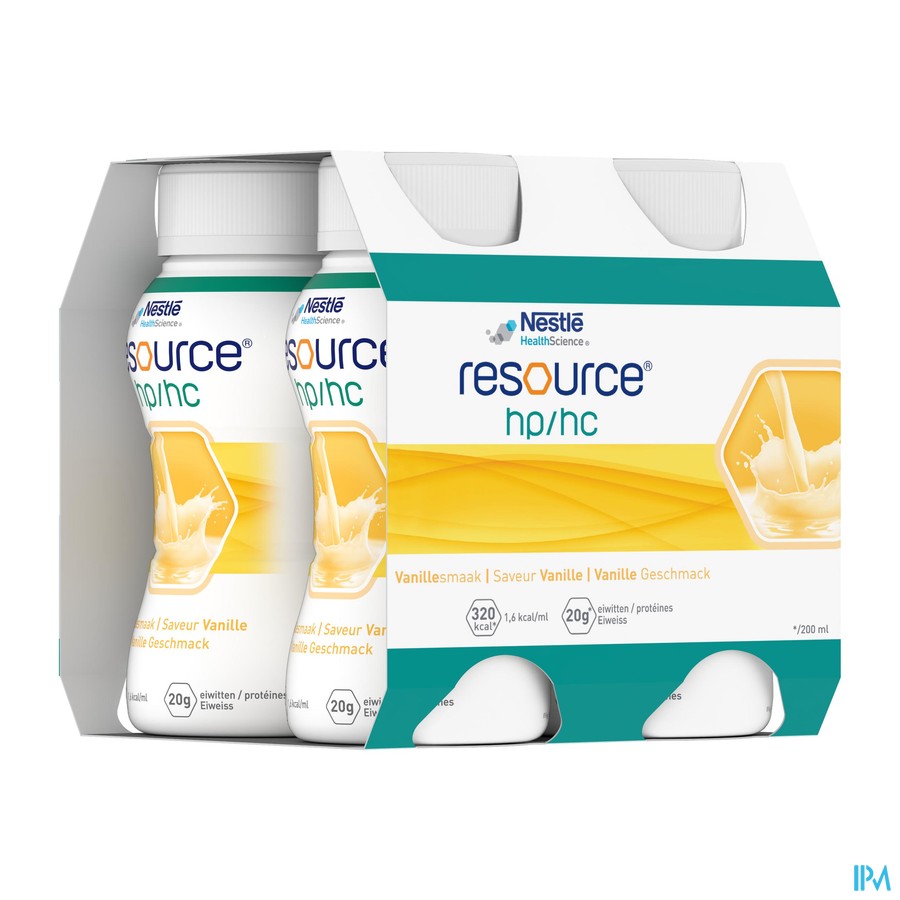 Resource Hp Hc Vanille Fles 4x200ml
