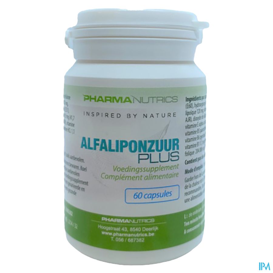 Alfa Liponzuur Plus V-caps 60 Pharmanutrics 2