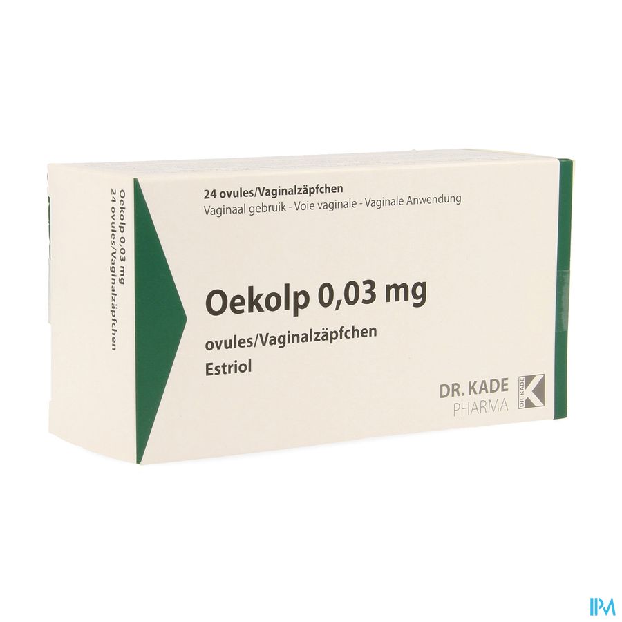 Oekolp 0,03mg Vaginal Peddaries 24 Oekolp 0,03mg Vaginal Peddaries 24