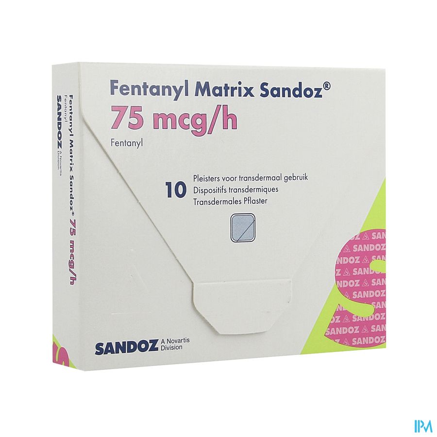 Fentanyl Matrix Sandoz 75,0ug Pleist Transderm 10 Fentanyl Matrix Sandoz 75,0ug Pleist Transderm 10