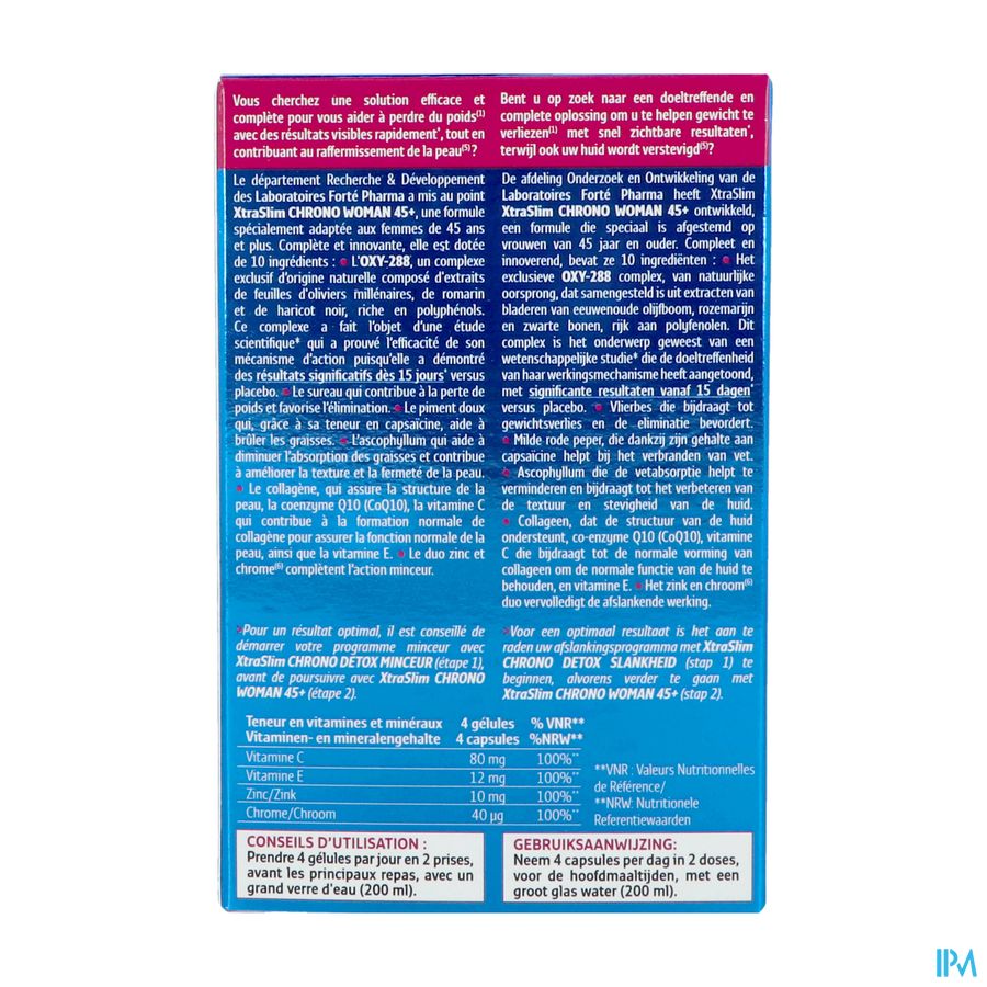 Xtraslim Chrono Woman 45+ Caps 60 1