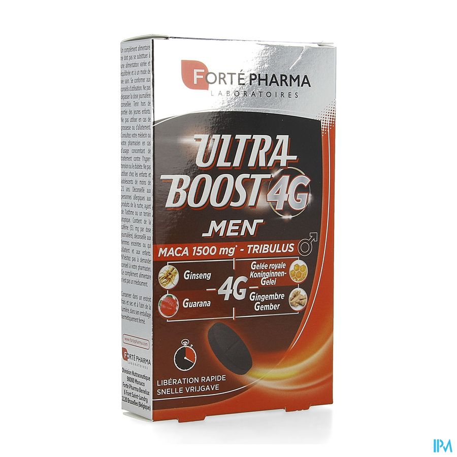 Complément Alimentaire Maca Haute Dose + Tribulus + Ginseng - 30 à 120 Gélules, Validité 2027