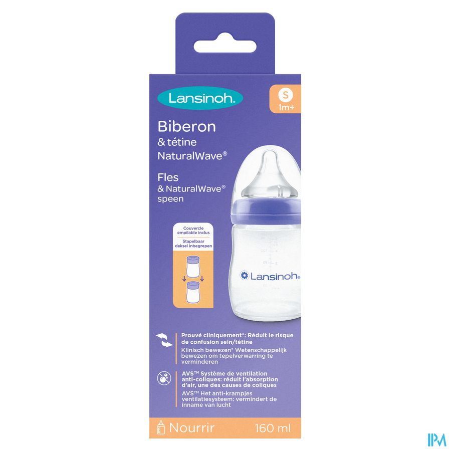 Lansinoh Zuigfles Natural Wave 160ml 3