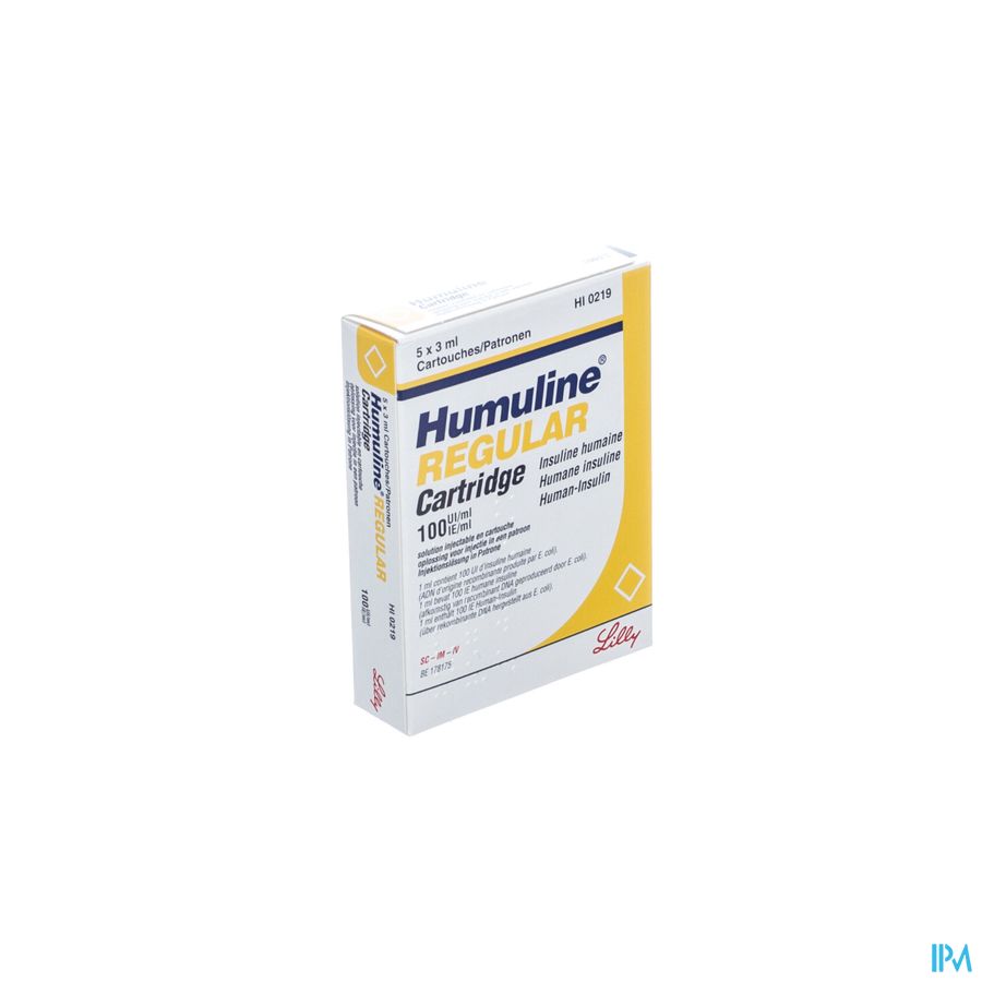 Humuline Regul Cartr 5x300 Iu/3ml Humuline Regul Cartr 5x300 Iu/3ml