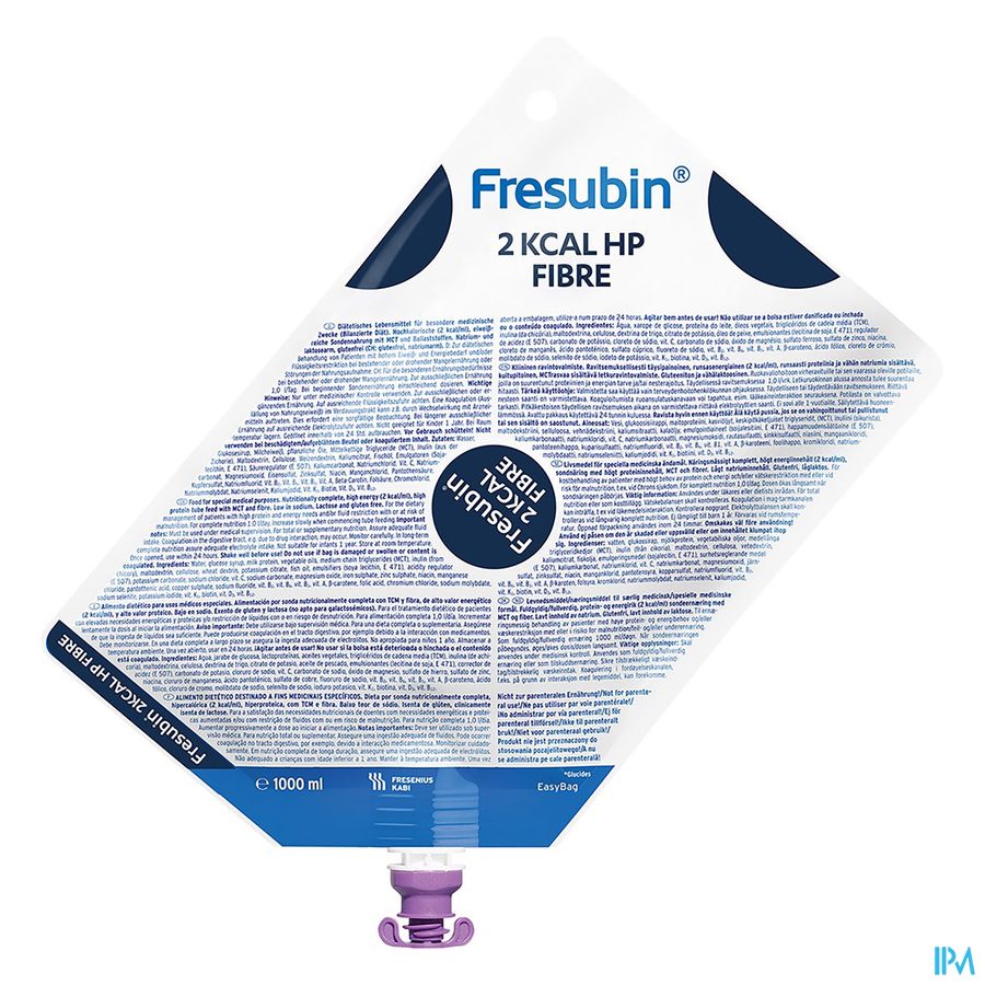 Fresubin 2 Kcal Hp Fibre Sondevoeding 1000ml Fresubin 2 Kcal Hp Fibre Sondevoeding 1000ml