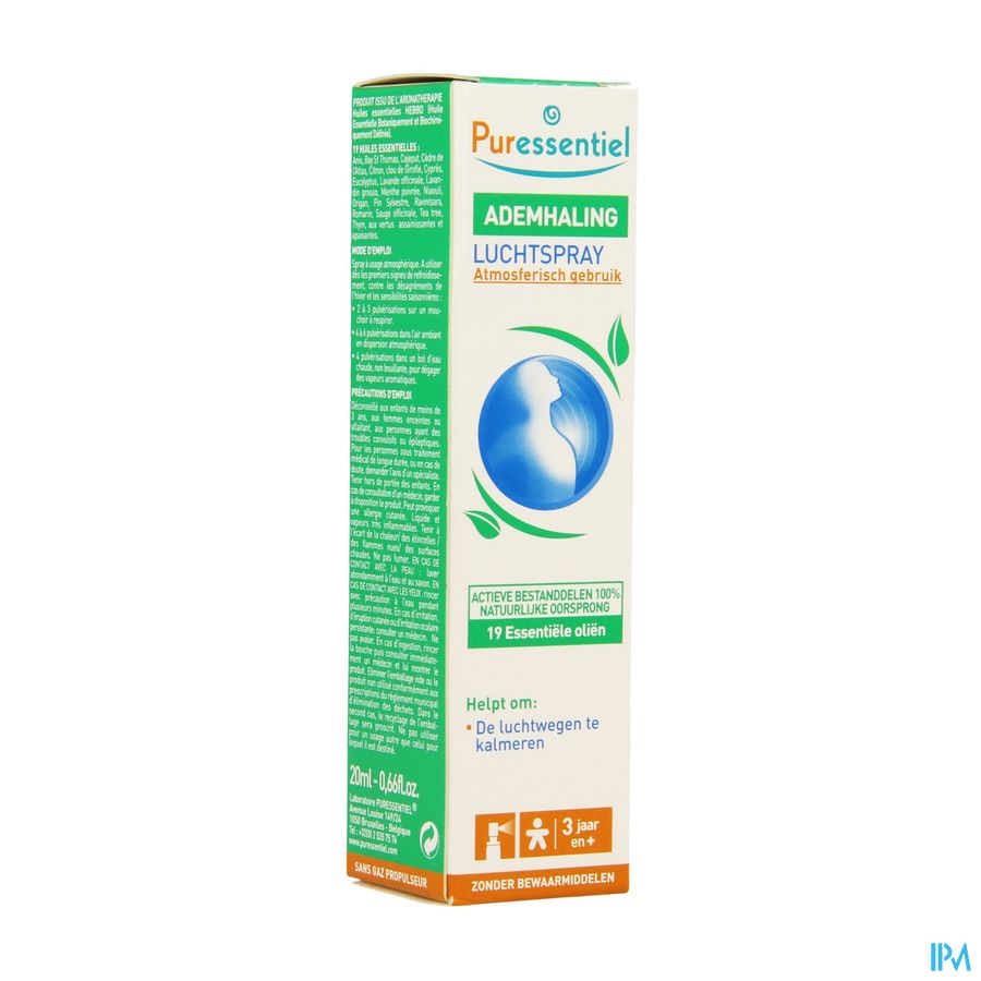 Puressentiel Ademhaling Luchtspray 20ml 1