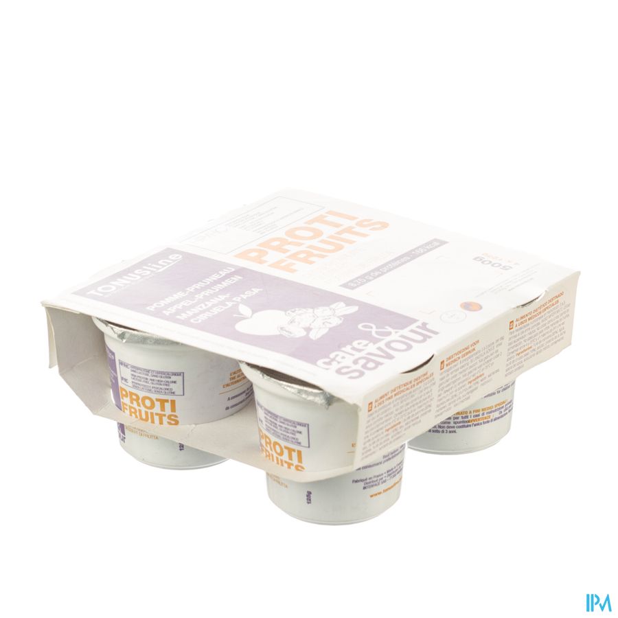 Proti-fruits Appel-pruim Pot 4x125g Proti-fruits Appel-pruim Pot 4x125g
