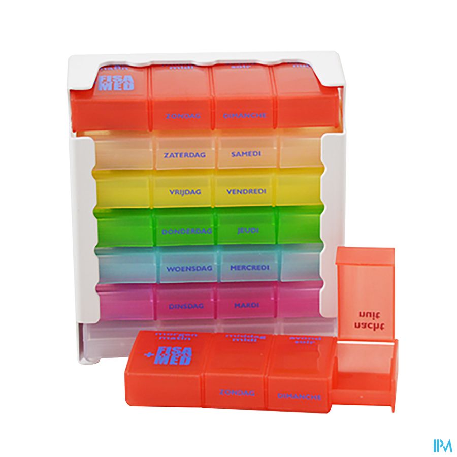 Fisamed Medi Organizer Color Xl Pillendoos Otc Sol Fisamed Medi Organizer Color Xl Pillendoos Otc Sol