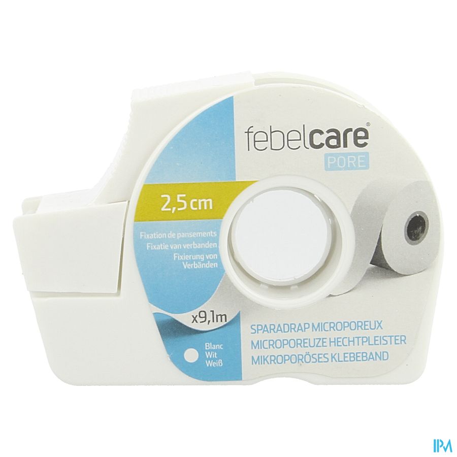 Febelcare Pore Micropor. Hechtpleister 25mmx9,14m 1