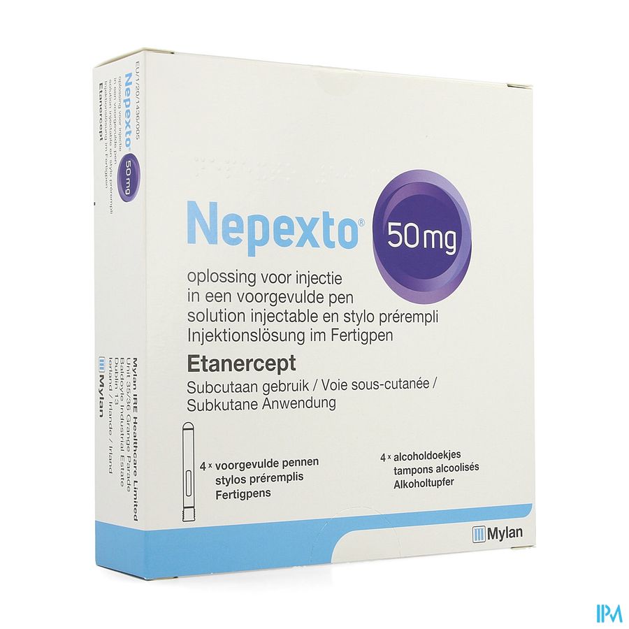 Nepexto 50mg Opl Inj Voorgevulde Spuit 4 Nepexto 50mg Opl Inj Voorgevulde Spuit 4