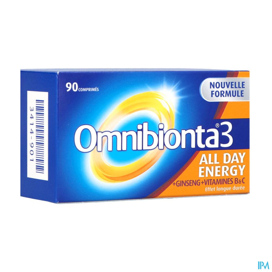 Omnibionta3 All Day Energy Multivitamines voor Energie (90 tabletten) Omnibionta3 All Day Energy Multivitamines voor Energie (90 tabletten)
