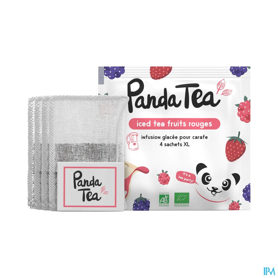 Panda Iced Tea Rode Vruchten Xl 4x32g Panda Iced Tea Rode Vruchten Xl 4x32g