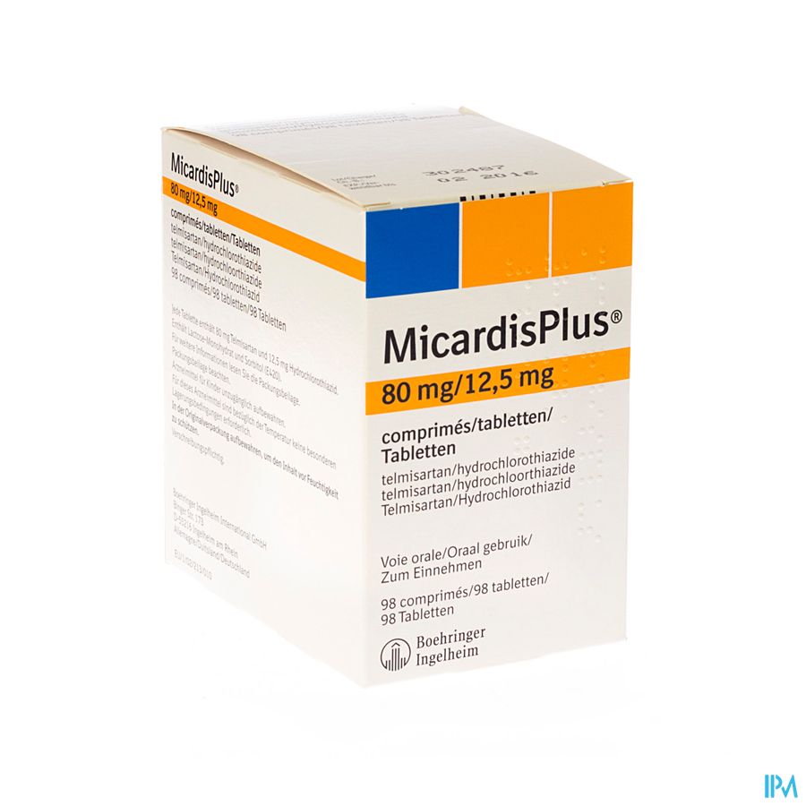 Micardisplus Comp 98 X 80mg/12,5mg Micardisplus Comp 98 X 80mg/12,5mg