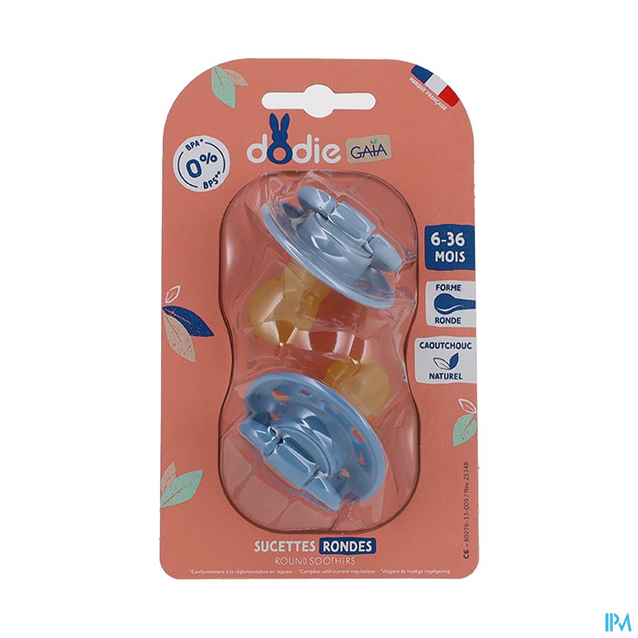 Dodie Fopspeen Rubber 6-36m Gaia Lucht Ster 2