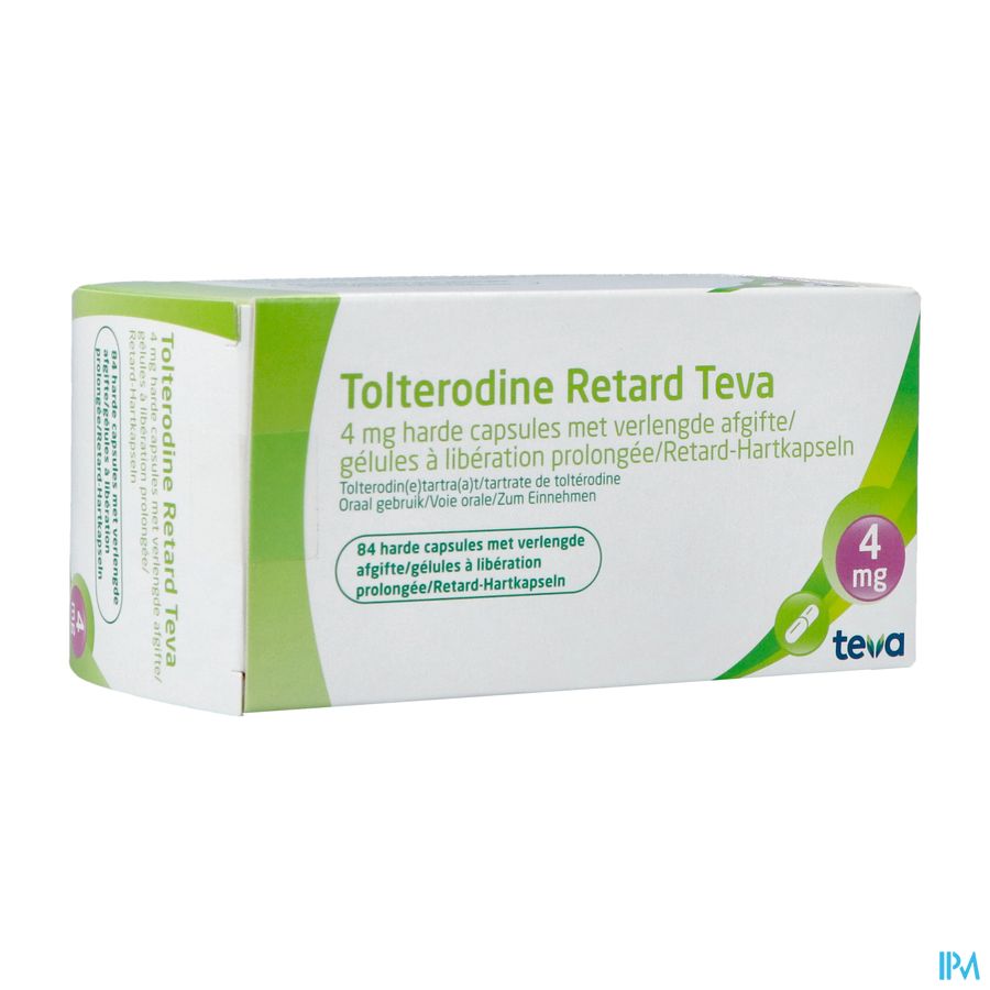 Tolterodine Retard Teva 4mg Caps Liber Prol 84 Tolterodine Retard Teva 4mg Caps Liber Prol 84
