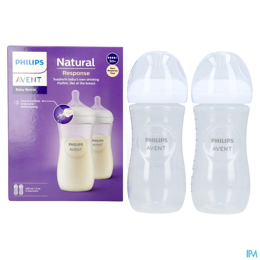 Philips Avent Natural 3.0 Zuigfles Duo 2x330ml 5