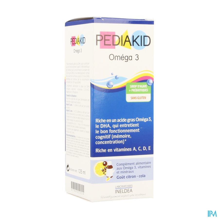Pediakid Omega-3 Sol Buv Fl 125ml Pediakid Omega-3 Sol Buv Fl 125ml