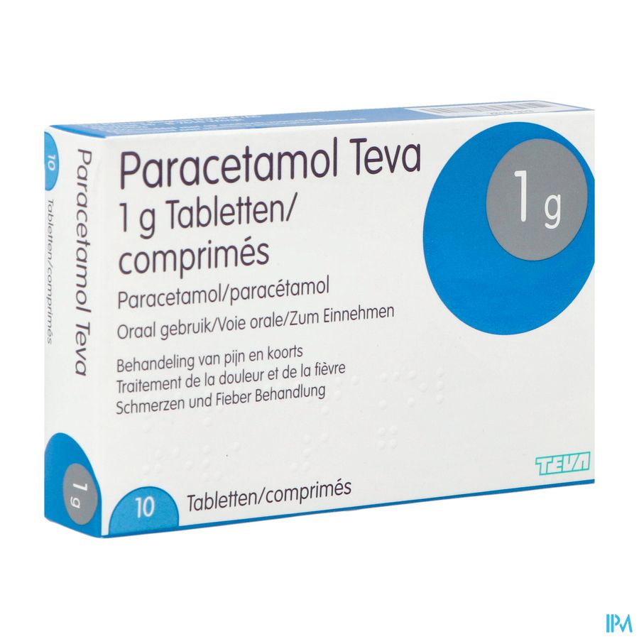 Paracetamol Teva 1g Comp 10 X 1g Blister Paracetamol Teva 1g Comp 10 X 1g Blister