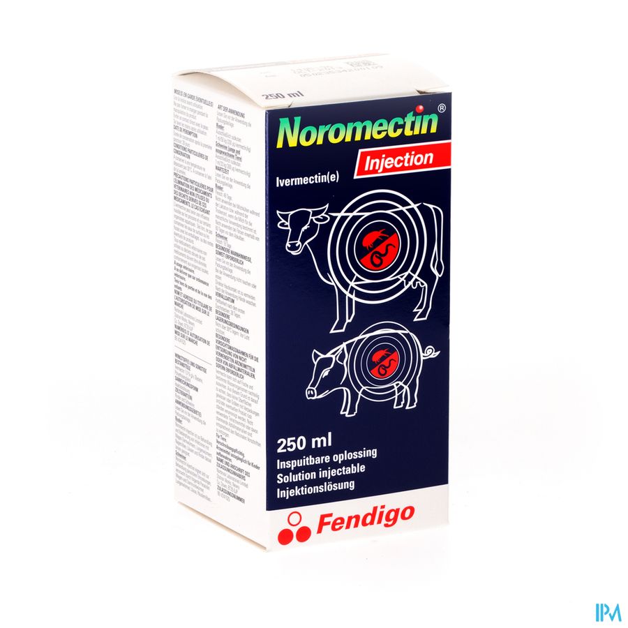 Noromectin Injectie Wormverdrijvend Runderen 250ml Noromectin Injectie Wormverdrijvend Runderen 250ml