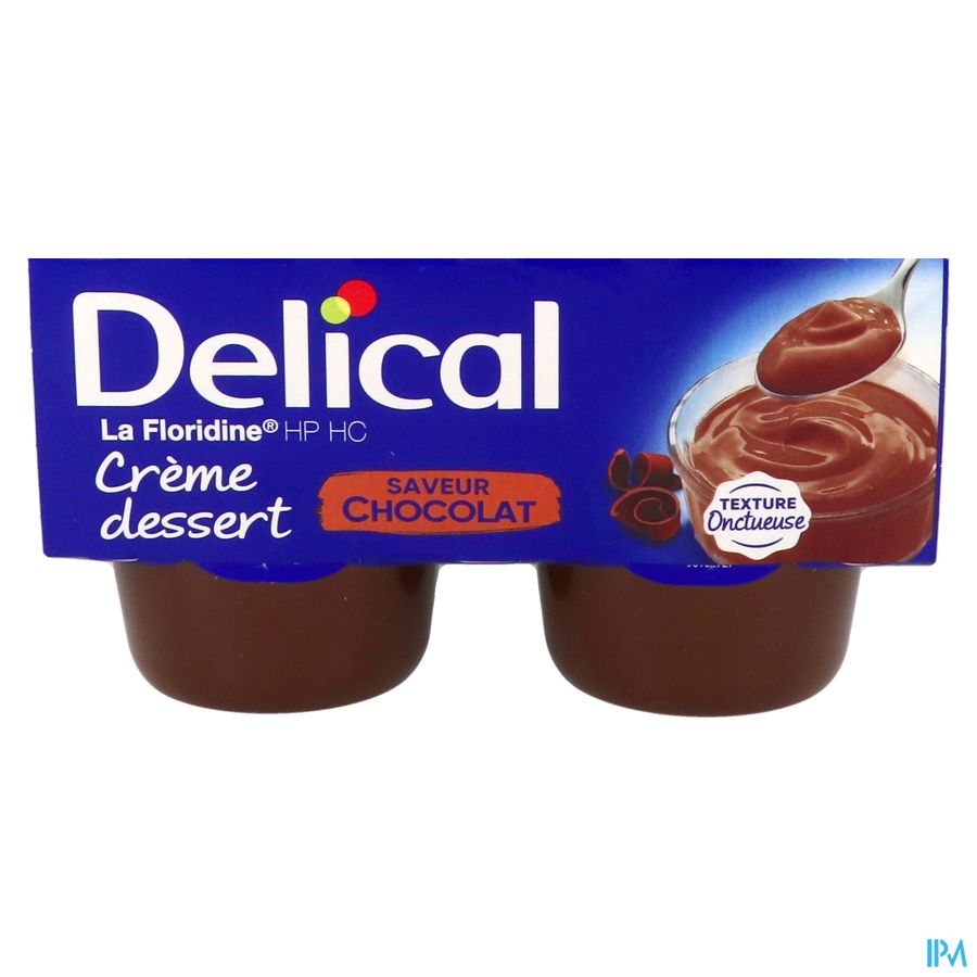 Delical Creme Dessert La Floridine Chocolad.4x200g 4