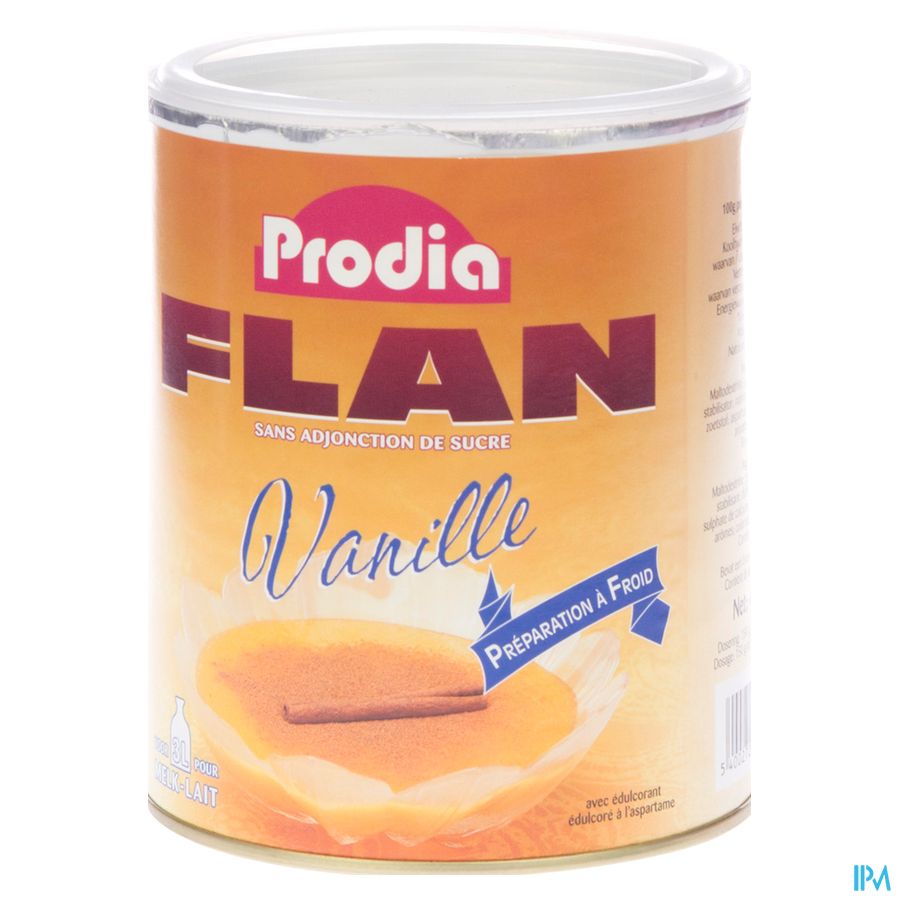 Prodia Flan Vanille+zoetstof Pdr 450g 6785 Revogan Prodia Flan Vanille+zoetstof Pdr 450g 6785 Revogan