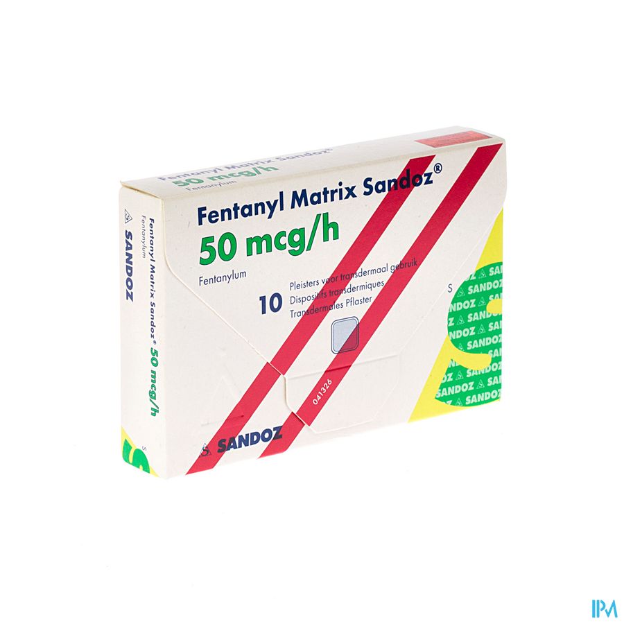 Fentanyl Matrix Sandoz 50,0ug Pleist Transderm 10 Fentanyl Matrix Sandoz 50,0ug Pleist Transderm 10