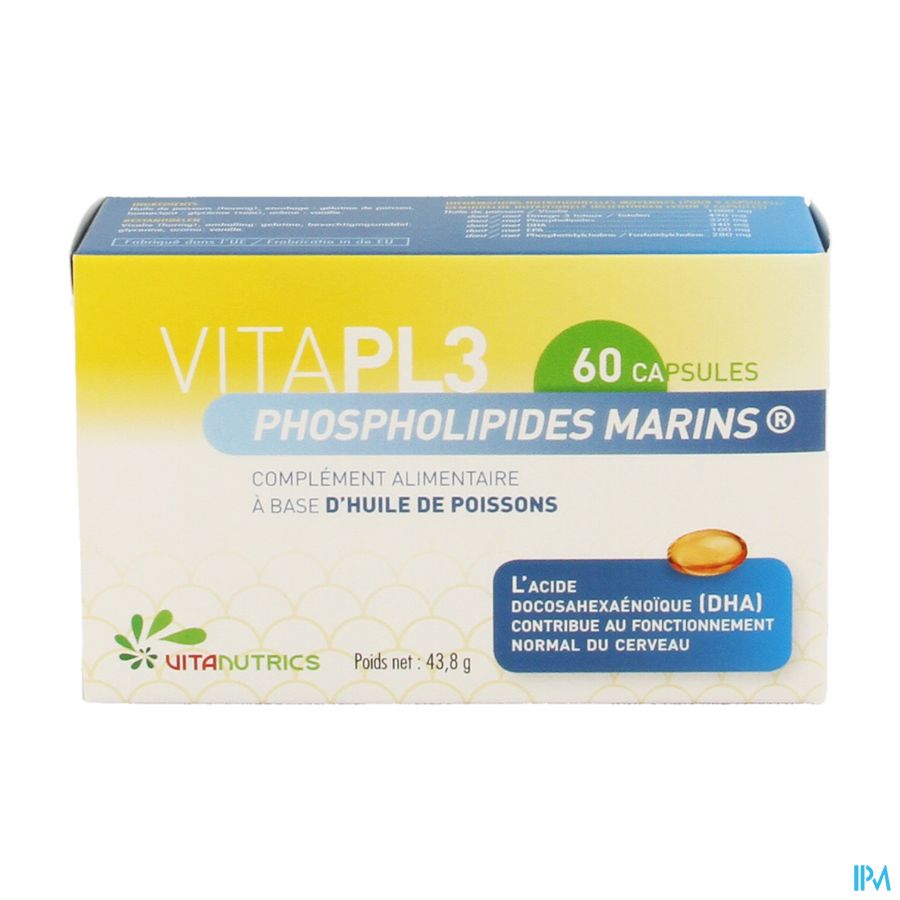 Vitapl3 Phospholipides Marins Caps 60 Vitapl3 Phospholipides Marins Caps 60