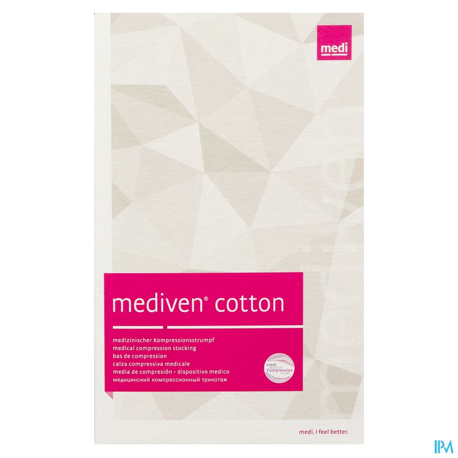 Mediven Cotton Ccl2 Ag/nob-w O.t. Zwart M2 1