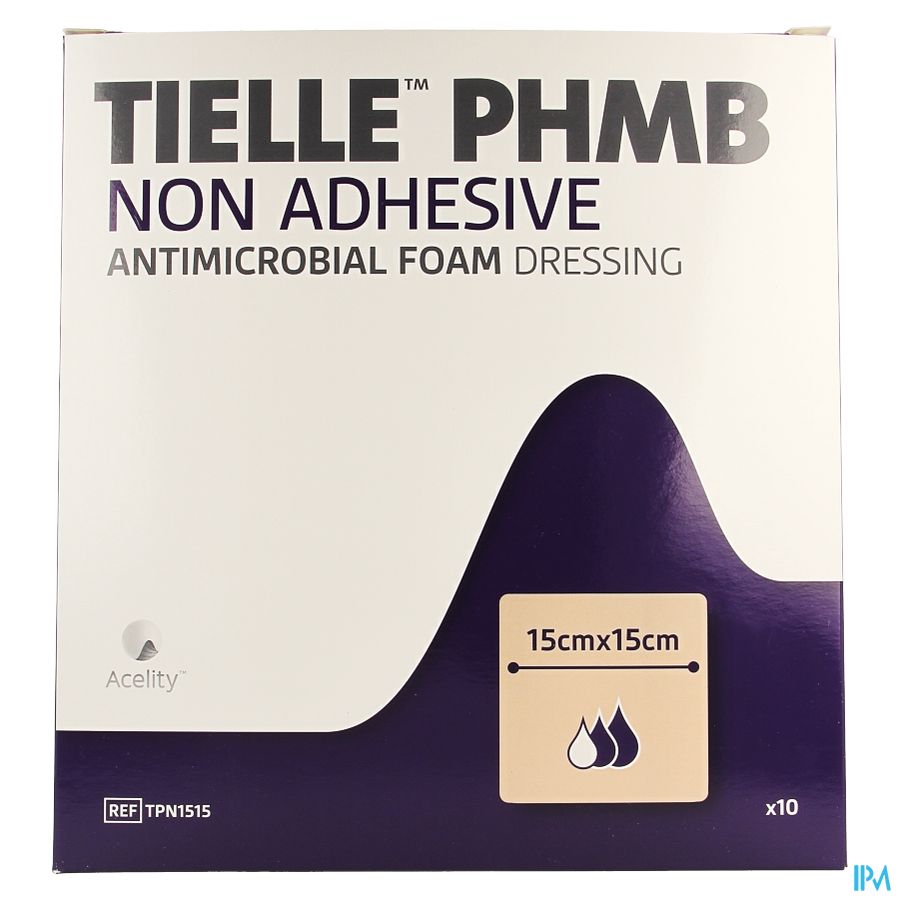 Tielle Phmb Hydropolymeer Verband 15,0x15,0cm 10 1