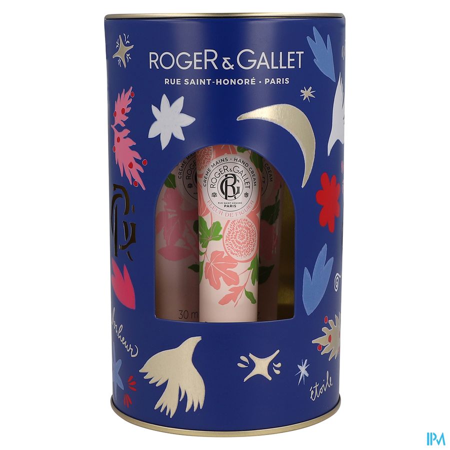 Roger&gallet Kerstset 3 Handcr Fl.fig./ging.r/rose 1
